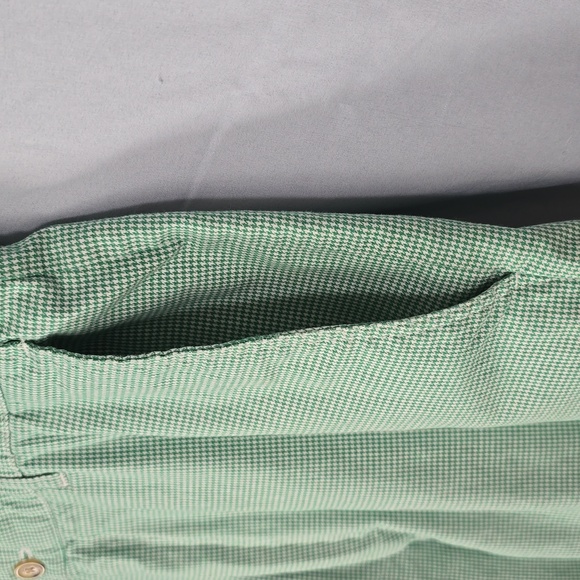 Bobby Jones Mens 38 Mint Checkered Flat Front Shorts - Picture 3 of 10